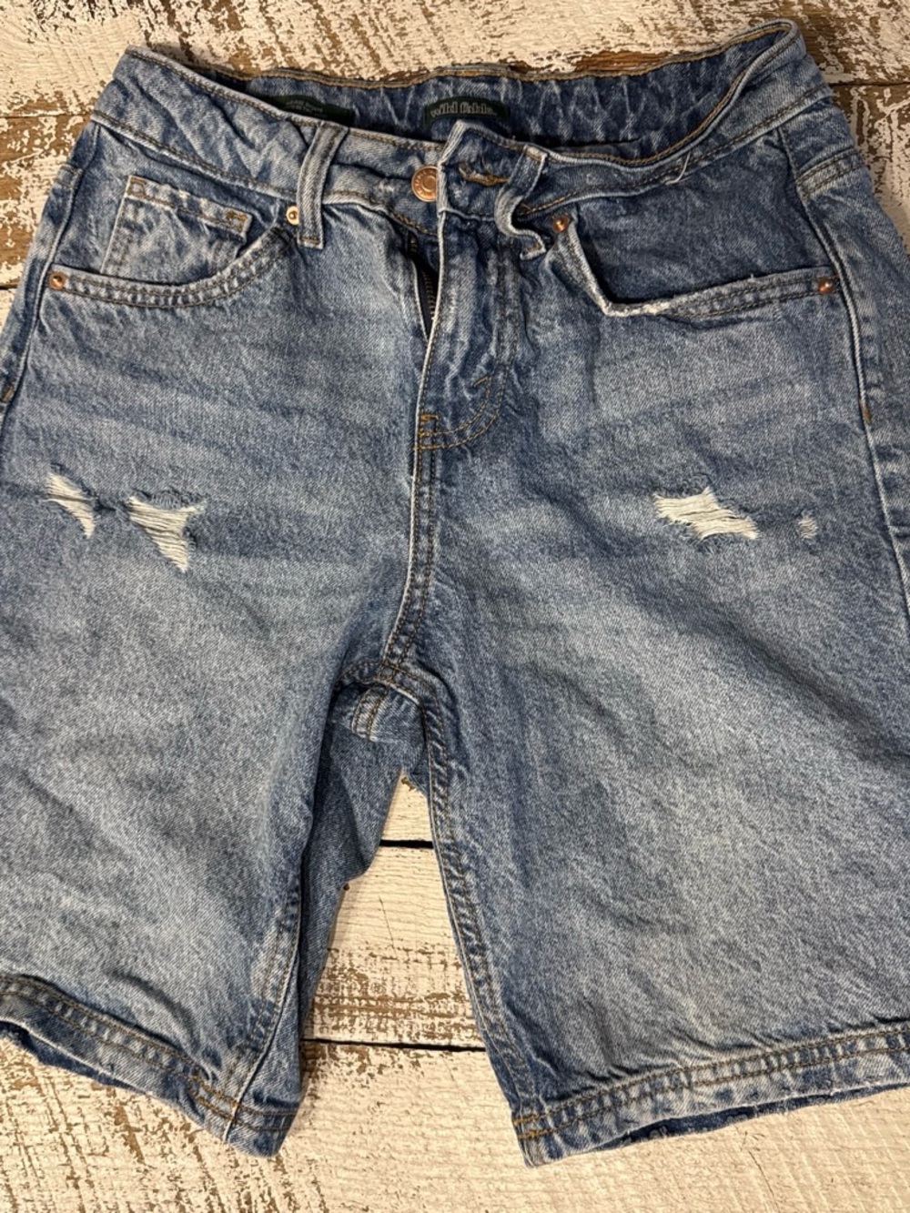 wild fable Light Blue Distressed Women's Jean Shorts